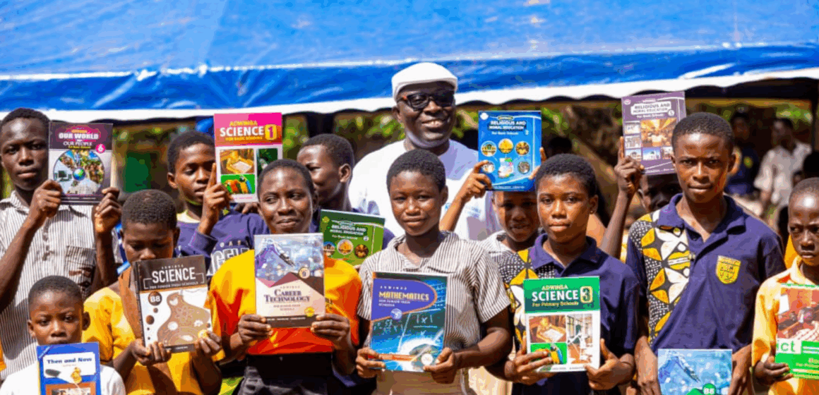 Kofi Yeboah donates books to Miaso Krobo D/A Basic School